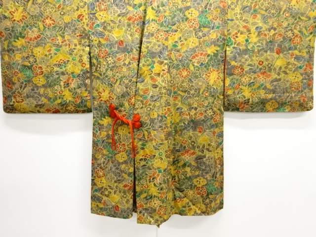 草花模様道中着